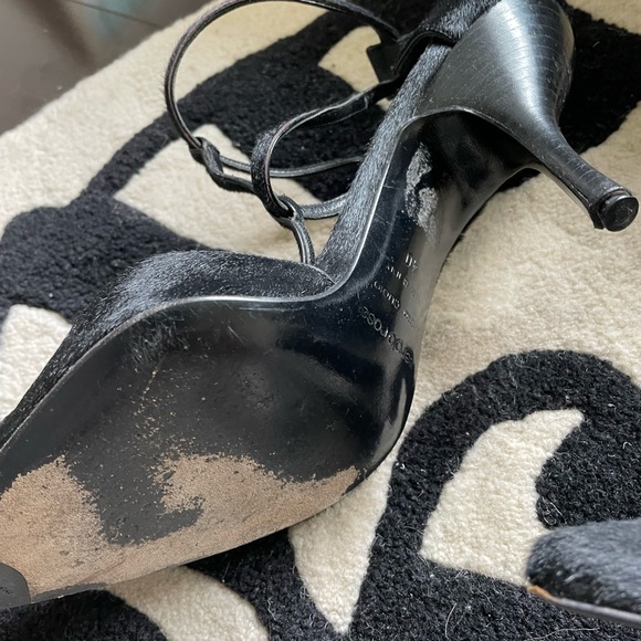 Sergio Rossi Calf-hair T-Strap heels - Picture 2 of 7